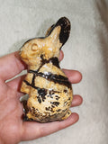 🐰✨ Picture Jasper Rabbit Carving - 150g
