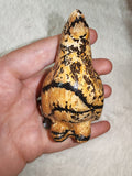 🐧✨ Picture Jasper Penguin Carving - 165g
