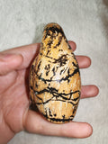 🐧✨ Picture Jasper Penguin Carving - 165g
