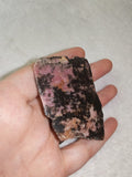 Natural Rough Rhodonite Specimen in Black Matrix | 70g | #1