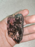Natural Rough Rhodonite Specimen in Black Matrix | 70g | #1