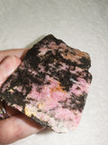 Natural Rough Rhodonite Specimen in Black Matrix | 70g | #1