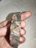 Natural Rhodonite Rough Freeform 104g | Pink & Black Healing Crystal Display Piece #3