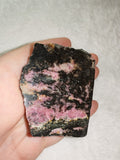 Natural Rhodonite Freeform | 120g | Polished Face with Natural Edges | #5