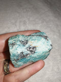 Raw Amazonite Rough Crystal #1 – 86g | Natural Blue-Green Mineral Specimen