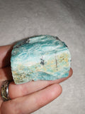 Raw Amazonite Rough Crystal #1 – 86g | Natural Blue-Green Mineral Specimen