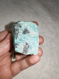 Raw Amazonite Rough Crystal #1 – 86g | Natural Blue-Green Mineral Specimen