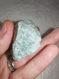 Raw Amazonite Rough Crystal #2 – 79g | Natural Blue-Green Mineral Specimen