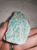 Raw Amazonite Rough Crystal #2 – 79g | Natural Blue-Green Mineral Specimen