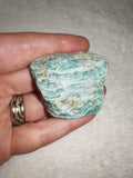 Raw Amazonite Rough #9 | 57g | Natural Green Feldspar Crystal | Healing Stone | Display Piece