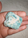 Raw Amazonite Rough #9 | 57g | Natural Green Feldspar Crystal | Healing Stone | Display Piece