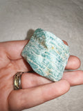 Raw Amazonite Rough #9 | 57g | Natural Green Feldspar Crystal | Healing Stone | Display Piece