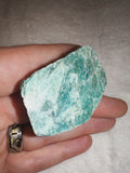 Raw Amazonite Rough #13 | 47g | Natural Green Feldspar Crystal | Healing Stone | Display Piece