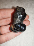 Premium Botryoidal Hematite Mineral Specimen - Metallic "Kidney Ore" Formation - 44g