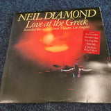 Neil Diamond Love At The Greek 1977 UK Double Vinyl LP CBS 95001