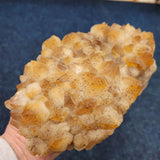 Natural Raw Honey Quartz Crystal Cluster with Dark Inclusions | 2.35kg Display Specimen