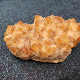 Natural Raw Honey Quartz Crystal Cluster with Dark Inclusions | 2.35kg Display Specimen
