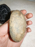 Natural Septarian Dragon Egg PAIR #2 | Complete Matching Pair | Polished Calcite Interior | 250g