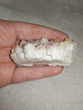 145g Angel Aura Quartz Crystal Cluster – Rainbow Iridescent Aura Druzy Display Specimen - Piece #2