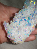 172g Angel Aura Quartz Crystal Cluster – Large Rainbow Iridescent Druzy Display Specimen - Piece #3