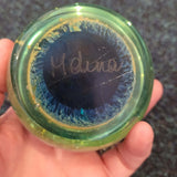 Signed Mdina Malta 'Sea & Sand' Art Glass Paperweight Vintage Studio Glass 585g