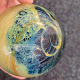 Signed Mdina Malta 'Sea & Sand' Art Glass Paperweight Vintage Studio Glass 585g