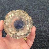 Vintage Clear Controlled Bubble Art Glass Paperweight Bullicante Optic Ribbed Design 670g