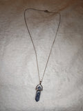 Sodalite Point Pendant Necklace | Genuine Natural Crystal Tower Pendant | Blue & White Gemstone | #115