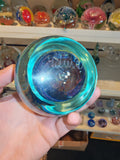 Large Signed Mdina Glass Blue Seascape Art Glass Paperweight / Egg | Maltese Studio Glass | 745g