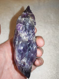 Natural Dream Amethyst Flame Carving 160g Chevron Amethyst Freeform Crystal