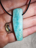 Amazonite Gemstone Bracelet & Pendant Necklace Gift Set with Meaning Card
