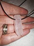 Rose Quartz Gemstone Bracelet & Pendant Necklace Gift Set with Meaning Card