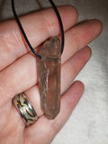 Smoky Quartz Gemstone Bracelet & Pendant Necklace Gift Set with Meaning Card