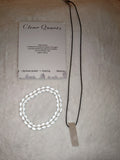 Clear Quartz Gemstone Bracelet & Pendant Necklace Gift Set with Meaning Card