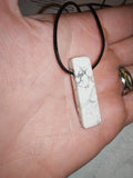 Howlite Gemstone Bracelet & Pendant Necklace Gift Set with Meaning Card