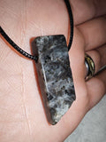 Labradorite Gemstone Bracelet & Pendant Necklace Gift Set with Meaning Card