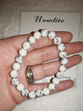 Howlite Gemstone Beaded Stretch Bracelet with Meaning Card