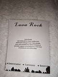 Lava Rock Beaded Stretch Bracelet with Meaning Card