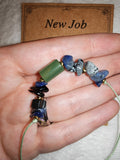 New Job Green Aventurine Sodalite Snowflake Obsidian Adjustable Bracelet