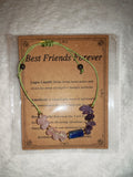 Best Friends Forever Lapis Lazuli Amethyst Rose Quartz Adjustable Gemstone Bracelet