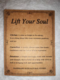 Lift Your Soul Citrine Carnelian Sunstone Adjustable Gemstone Bracelet Gift