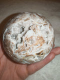 Natural Sphalerite with Druzy Quartz Sphere 500g Crystal Geode