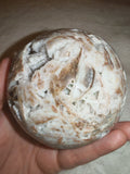 Natural Sphalerite with Druzy Quartz Sphere 500g Crystal Geode