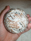 Natural Sphalerite with Druzy Quartz Sphere 500g Crystal Geode