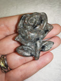 UV Reactive Yooperlite Carved Rose Flower 23g Gemstone Crystal