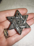 UV Reactive Yooperlite Six Point Star Eye Carving 24g Crystal