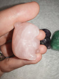 Natural Rose Quartz Capybara Gemstone Crystal Carving