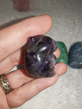 Natural Amethyst Capybara Gemstone Crystal Carving