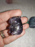 Natural Amethyst Capybara Gemstone Crystal Carving