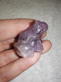 Natural Amethyst Frog Gemstone Crystal Carving 16g